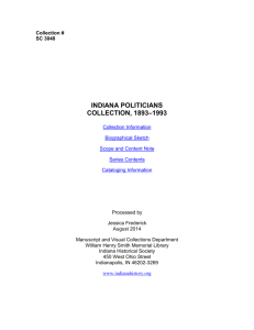 Indiana Politicians Collection