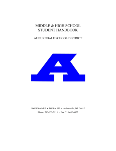 Student Handbook - Auburndale School District