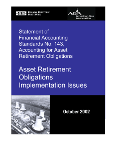 Statement of Financial Accounting Standards No. 143, Accounting
