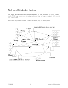 Web as a Distributed System