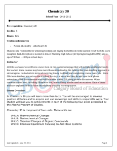 Chemistry 30