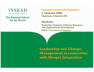 Leadership and Change Management in connection