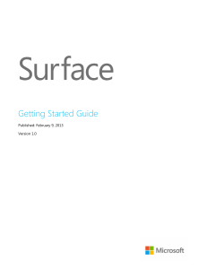 Surface Getting Started Guide