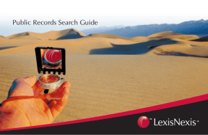 Public Records Search Guide