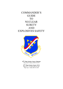 commander's guide to nuclear surety and explosives safety