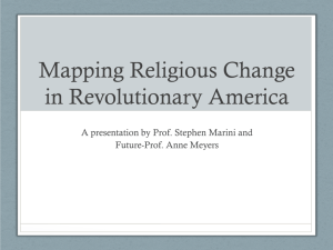 Mapping Religious Change in Revolutionary America
