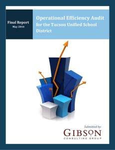 Operational Efficiency Audit - Tucson Unified School District