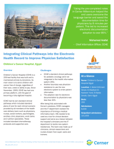 Integrating Clinical Pathways into the Electronic Health Record to