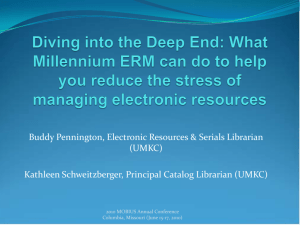 Diving into the Deep End: What Millennium ERM can do to help you