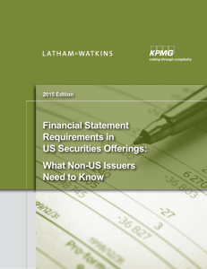 Financial Statement Requirements in US Securities Offerings: What