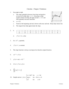 Calculus - Chapter 3 Solutions