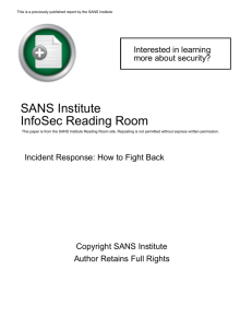 Incident Response: How to Fight Back