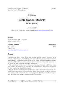232D Option Markets