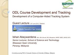 ODL Course Development and Tracking - WOU Library
