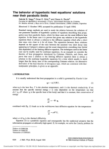 The behavior of hyperbolic heat equations' solutions near their
