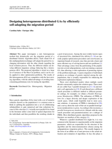 Designing heterogeneous distributed GAs by efficiently self