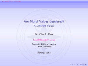 Are Moral Values Gendered?