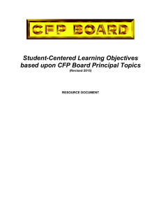 Learning Objectives Resource Document