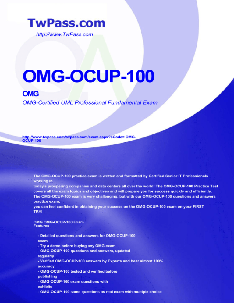 OMG-OCUP2-FOUND100퍼펙트 최신 덤프문제