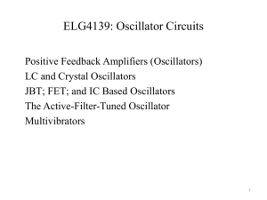 ELG4139: Oscillator Circuits