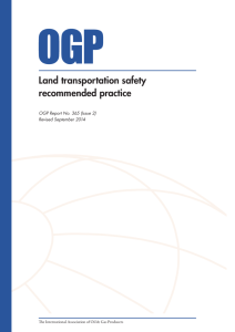 Land transportation safety recommended practice