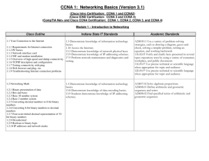 CCNA 1: Networking Basics (Version 3.1)
