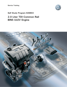 2.0 Liter TDI Common Rail BIN5 ULEV Engine