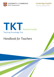 TKT Practical handbook