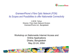 GrameenPhone's Fibre Optic Network (FON)