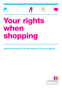 What are your rights when shopping?