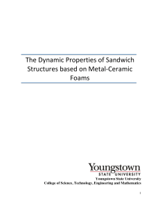 Final Report - The Dynamic Properties of Sandwich Structures