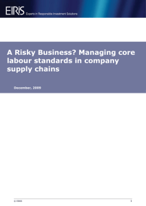 A Risky Business? Managing core labour standards in company
