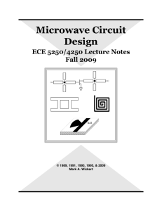 Microwave Circuit Design