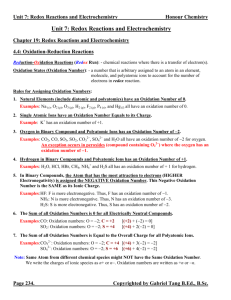 Chapter 19 Redox Reactions and Electrochemistry Notes (answers)