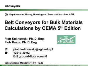 Belt Conveyors for Bulk Materials Calculations by