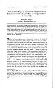 From Hunting Magic to Shamanism: Interpretations of Native