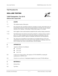 SOIL-LIME TESTING