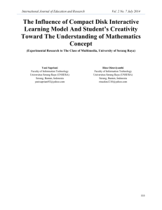 The Influence of Compact Disk Interactive Learning Model And