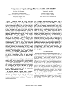 33.3 Comparison of Type 2 and Type 4 Services for MIL-STD