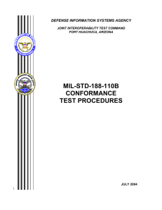 mil-std-188-110b conformance test procedures