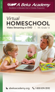 Virtual Homeschool Video Streaming or DVD