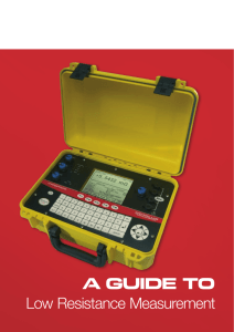 A Guide for Low Resistance Measurement