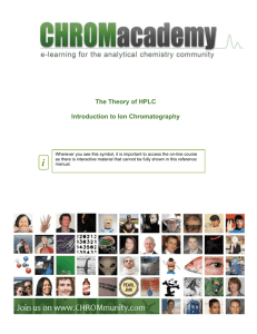 Theory of HPLC Ion-Chromatography