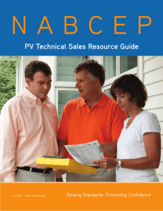 PV Technical Sales Resource Guide