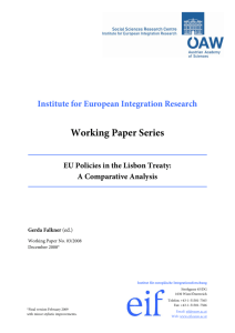 Working Paper Series - Institut für europäische Integrationsforschung