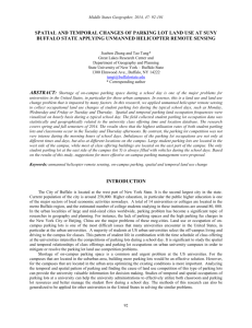 spatial and temporal changes of parking lot land use at suny buffalo