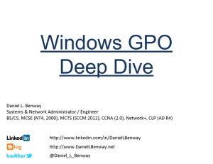 Windows GPO Deep Dive