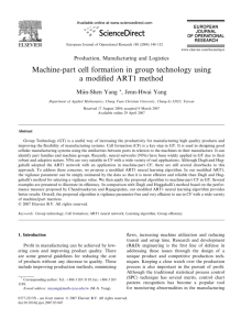 Machine-part cell formation in group technology using a modified