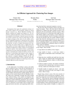 An Efficient Approach for Clustering Face Images