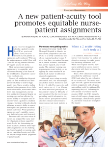 A new patient-acuity tool promotes equitable nurse